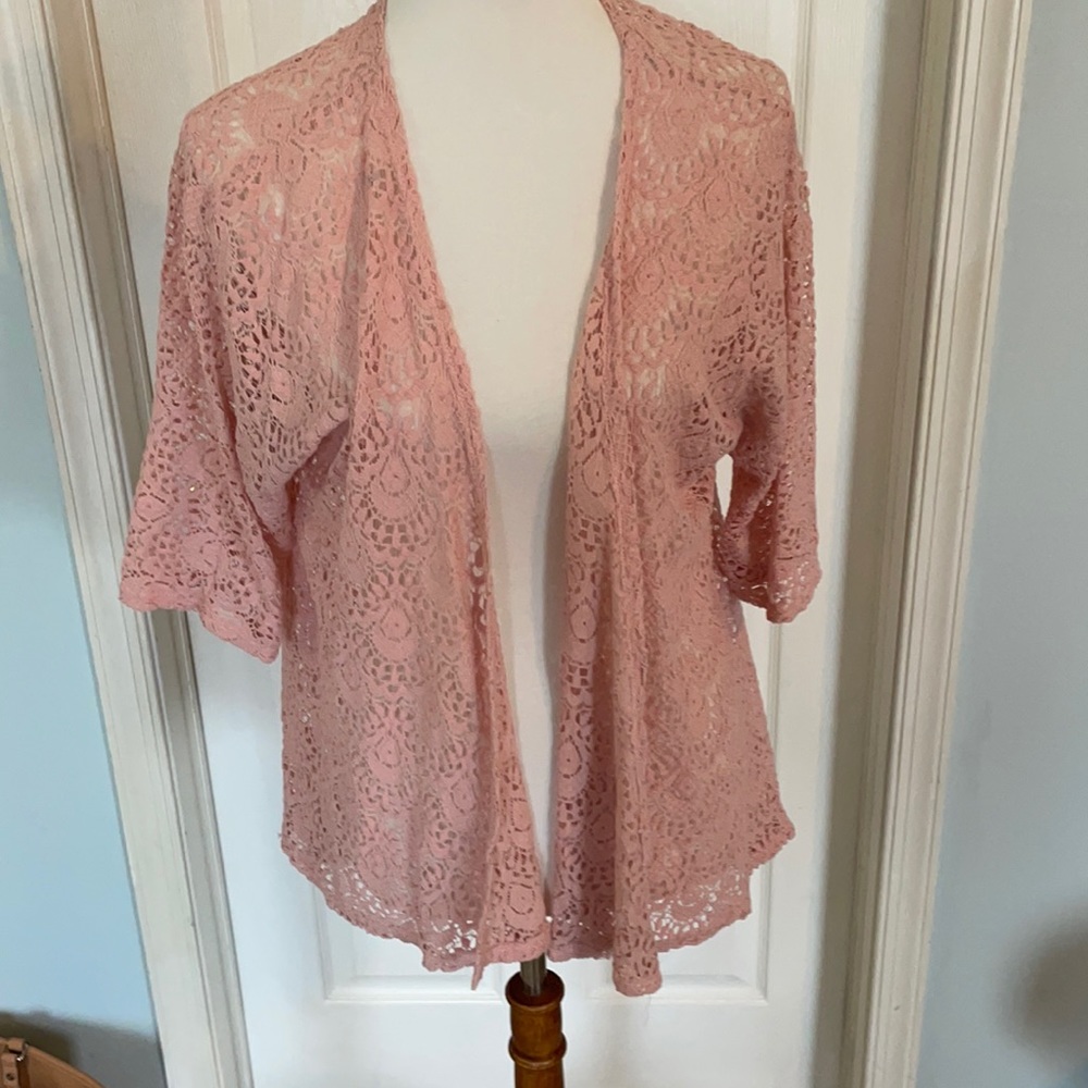 Pink Lace kimono